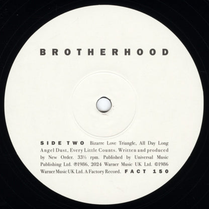 New Order : Brotherhood (LP, Album, RE)