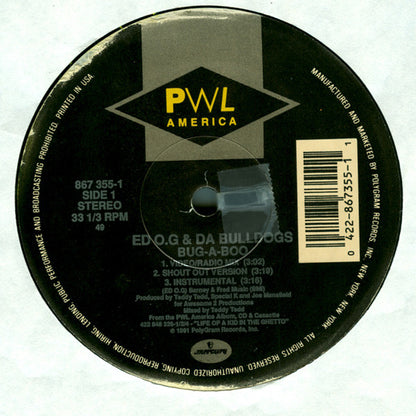 Ed O.G & Da Bulldogs : Bug-A-Boo (12", Single)
