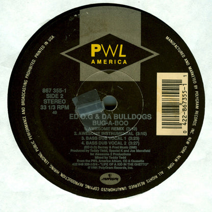 Ed O.G & Da Bulldogs : Bug-A-Boo (12", Single)