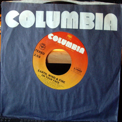 Earth, Wind & Fire : On Your Face (7", Single)