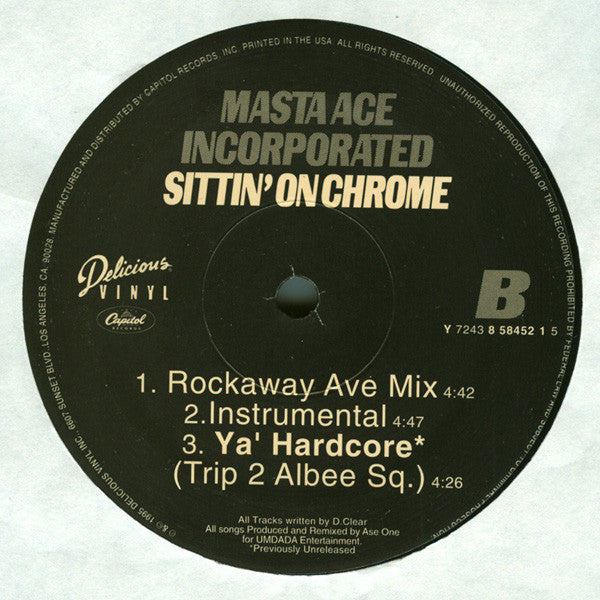 Masta Ace Incorporated : Sittin' On Chrome (12")