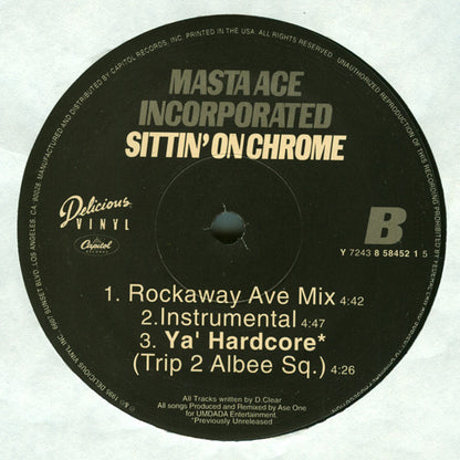 Masta Ace Incorporated : Sittin' On Chrome (12")