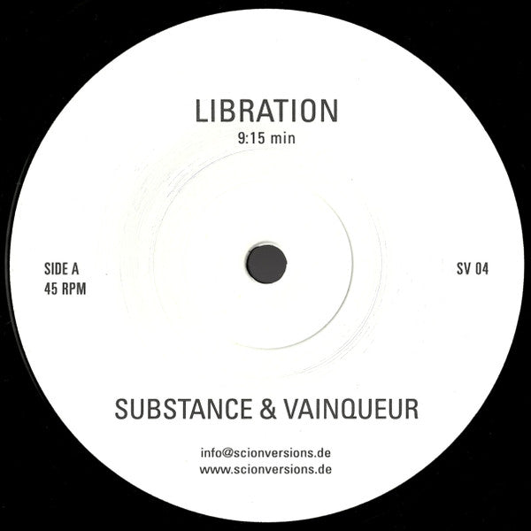 Substance & Vainqueur : Libration / Resonance (12", RE, RP)