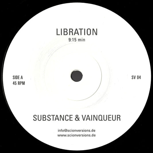 Substance & Vainqueur : Libration / Resonance (12", RE, RP)