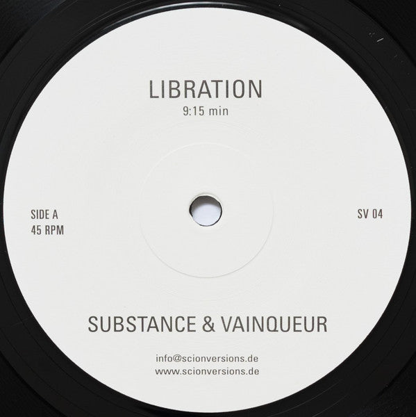 Substance & Vainqueur : Libration / Resonance (12", RE, RP)