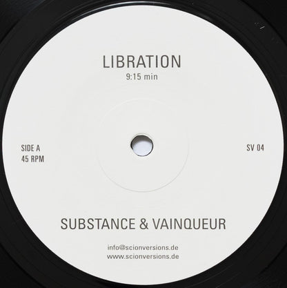Substance & Vainqueur : Libration / Resonance (12", RE, RP)