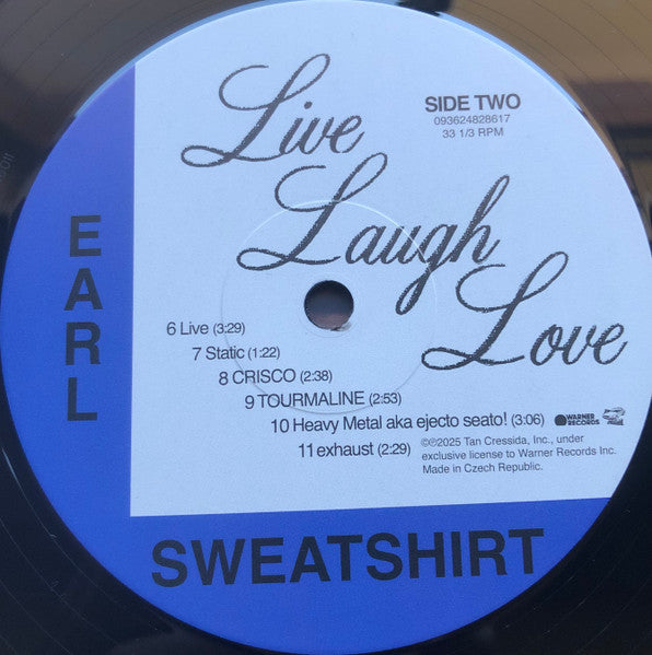 Earl Sweatshirt : Live Laugh Love (LP, Album)