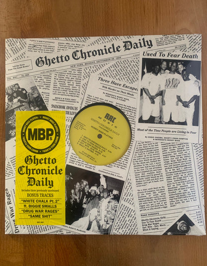 Money Boss Players : Ghetto Chronicle Daily (12", EP, RE)