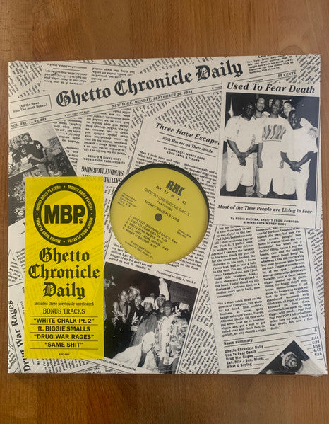 Money Boss Players : Ghetto Chronicle Daily (12", EP, RE)