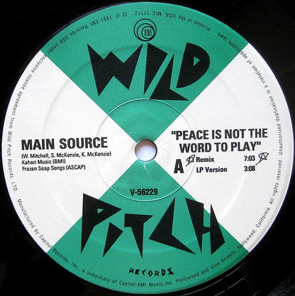 Main Source : Peace Is Not The Word To Play (12")