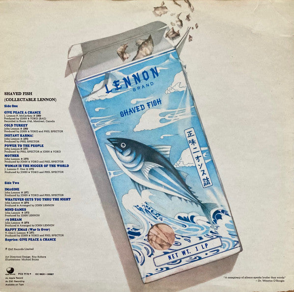 Lennon*, Plastic Ono Band* : Shaved Fish (LP, Album, Comp, RE, '-2)