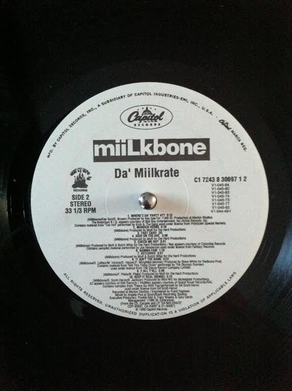 Miilkbone : Da' Miilkrate (LP, Album)