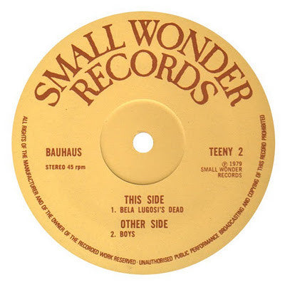 Bauhaus : Bela Lugosi's Dead (12", Single)