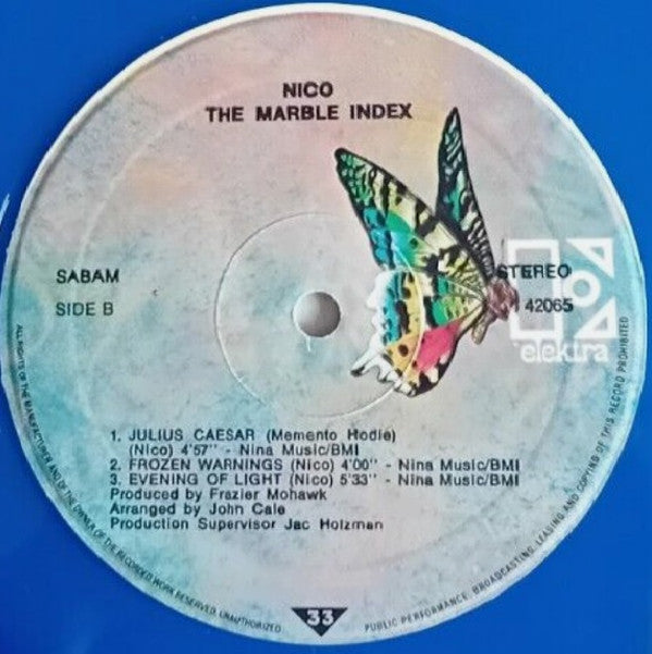Nico (3) : The Marble Index (LP, Album, RE, Blu)