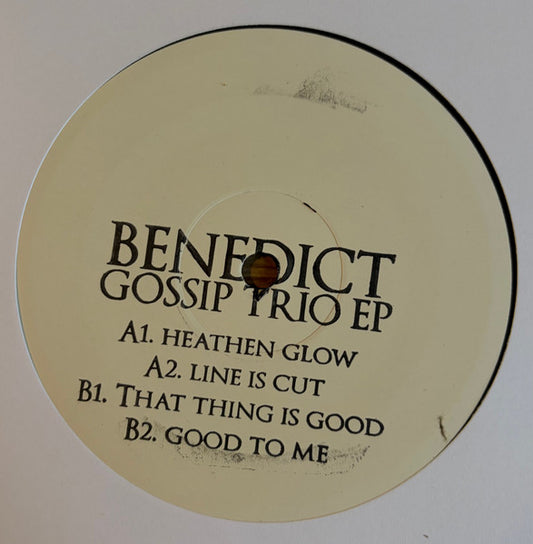 Benedict : Gossip Trio EP (12")