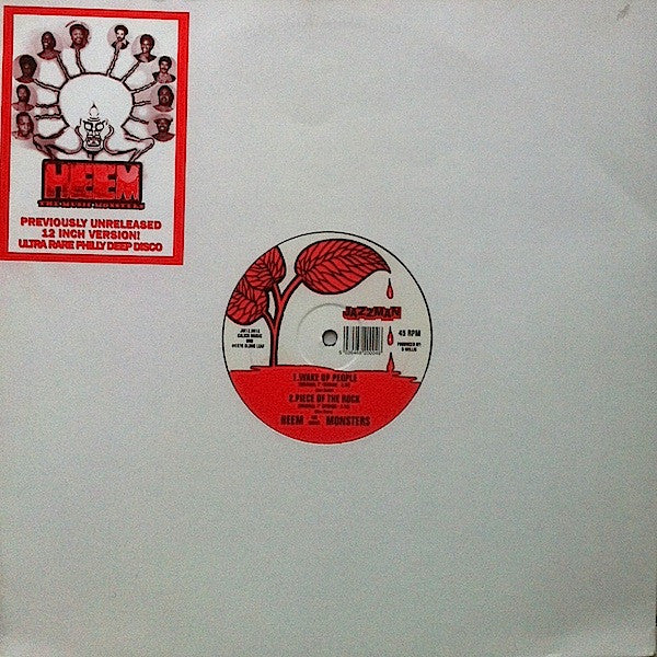 Heem The Music Monsters : Wake Up People / Piece Of The Rock (12", Single)