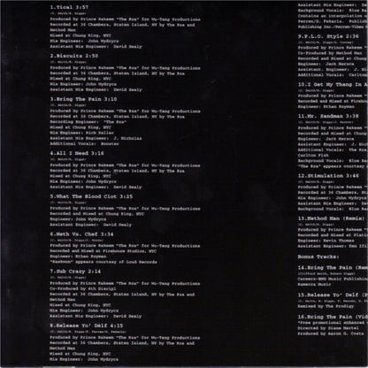 Method Man : Tical (CD, Album, Enh, RE, RM)