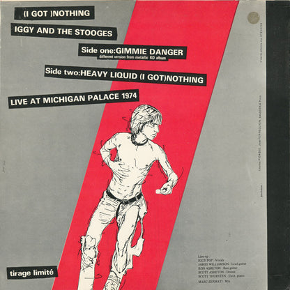 Iggy And The Stooges* : (I Got) Nothing (12", Single, Ltd)