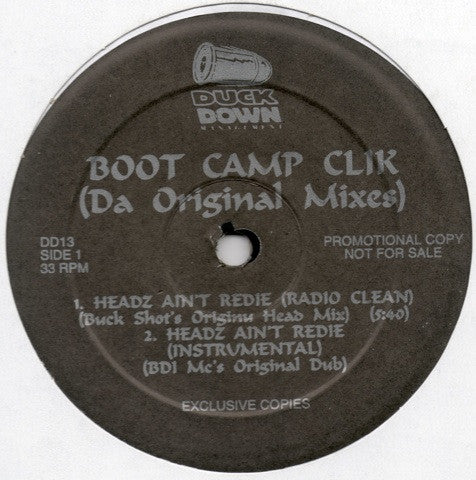 Boot Camp Clik / Heltah Skeltah : Da Original Mixes / Sneak Peak (12", Promo)