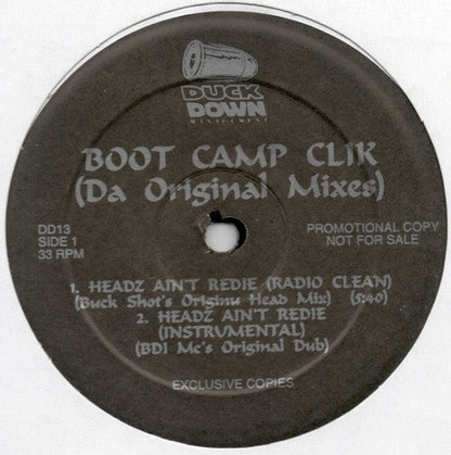 Boot Camp Clik / Heltah Skeltah : Da Original Mixes / Sneak Peak (12", Promo)