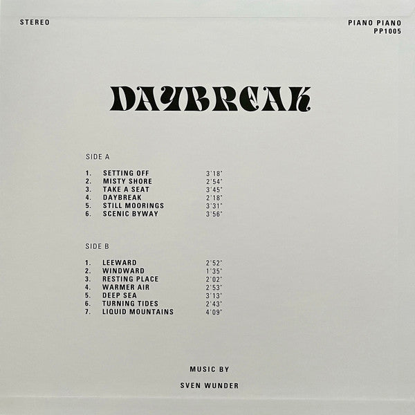 Sven Wunder : Daybreak (LP, Album, RE)