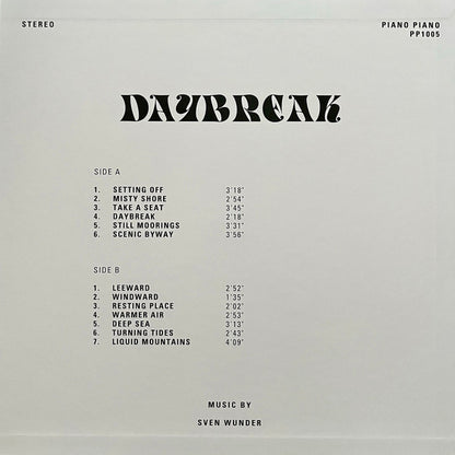 Sven Wunder : Daybreak (LP, Album, RE)