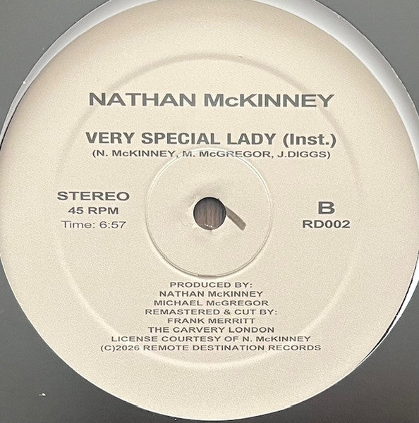 Nathan McKinney : Very Special Lady Pt. II (12", RE)