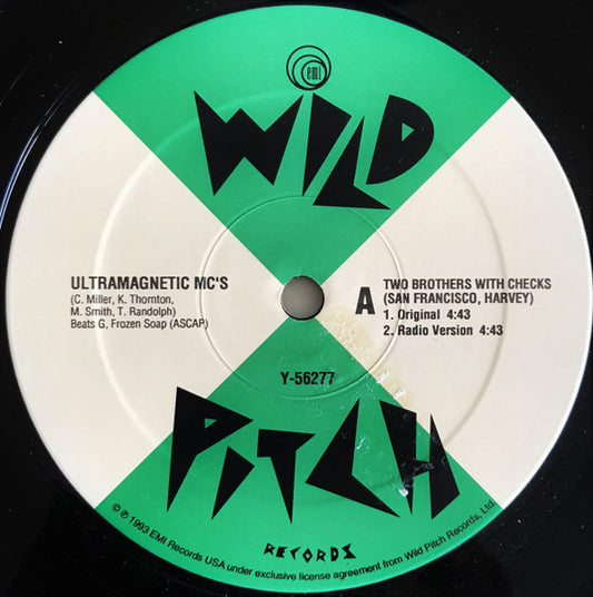 Ultramagnetic MC's : Two Brothers With Checks (San Francisco, Harvey) (12")