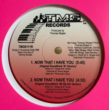 Tommy McGee : Now That I Have You  (12", EP, RE, Red)