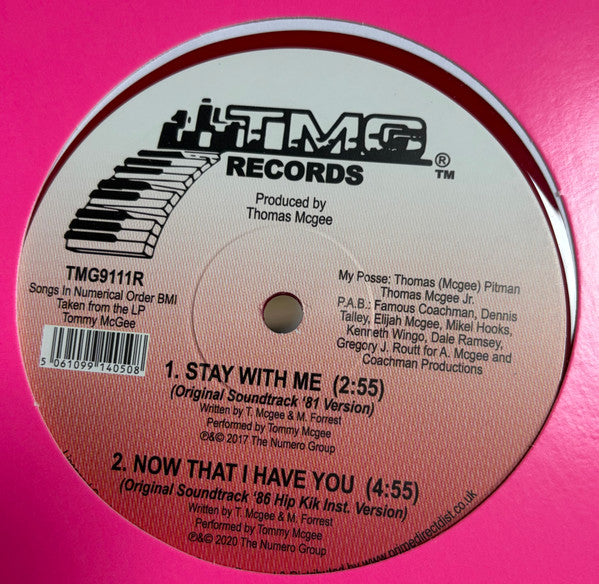 Tommy McGee : Now That I Have You  (12", EP, RE, Red)