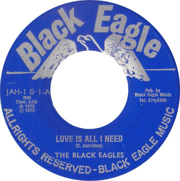 The Black Eagles : Love Is All I Need / Salvation (7")