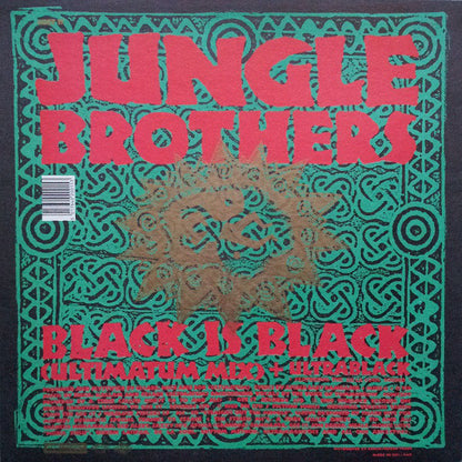 Jungle Brothers : Black Is Black / Straight Out The Jungle (Remixed By DJ Soul Shock) + In Time (12", Single)