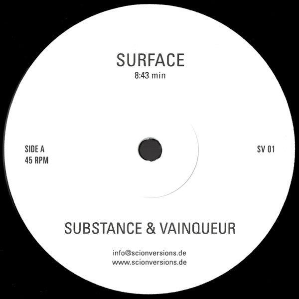 Substance & Vainqueur : Surface / Immersion (12", RE, RP)
