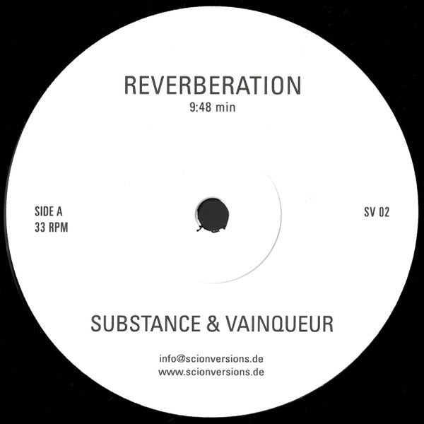 Substance & Vainqueur : Reverberation / Reverberate (12", RE, RP)