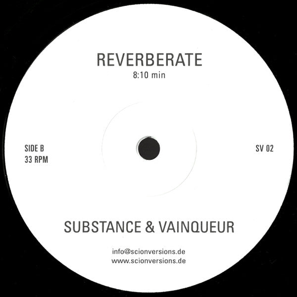 Substance & Vainqueur : Reverberation / Reverberate (12", RE, RP)