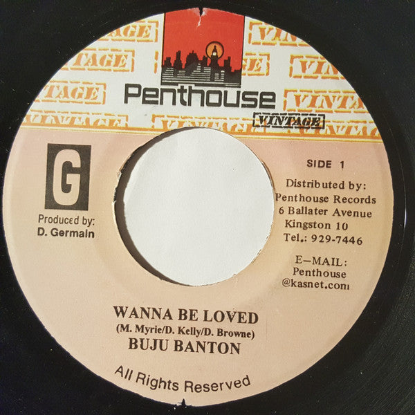 Buju Banton : Wanna Be Loved (7", RE)