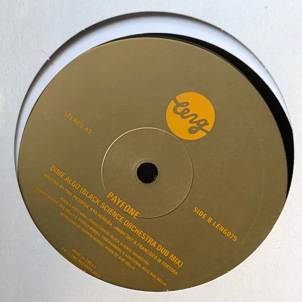 Payfone : Dime Algo (12", Single)