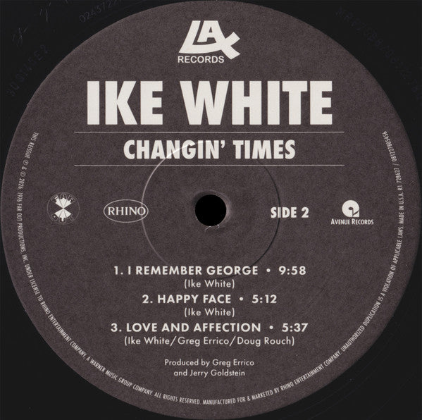 Ike White : Changin' Times (LP, Album, RSD, Ltd, RE, RM, 50t)