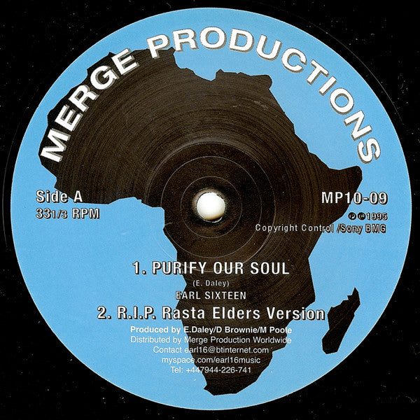 Earl Sixteen : Purify Our Soul / Concrete Castle (10", Single)