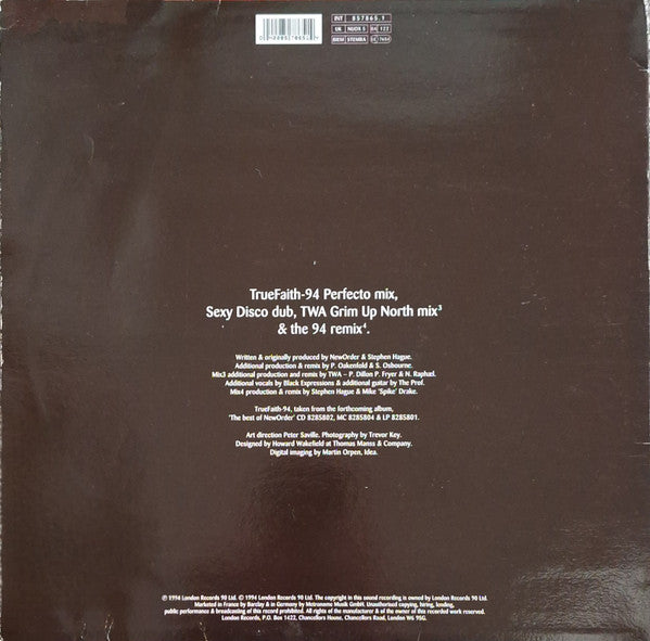 NewOrder* : TrueFaith-94 (12", Single)