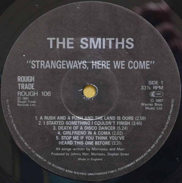 The Smiths : Strangeways, Here We Come (LP, Album, EMI)