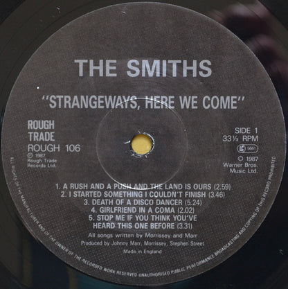 The Smiths : Strangeways, Here We Come (LP, Album, EMI)