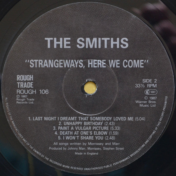 The Smiths : Strangeways, Here We Come (LP, Album, EMI)