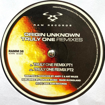 Origin Unknown : Truly One (Remixes) (12")