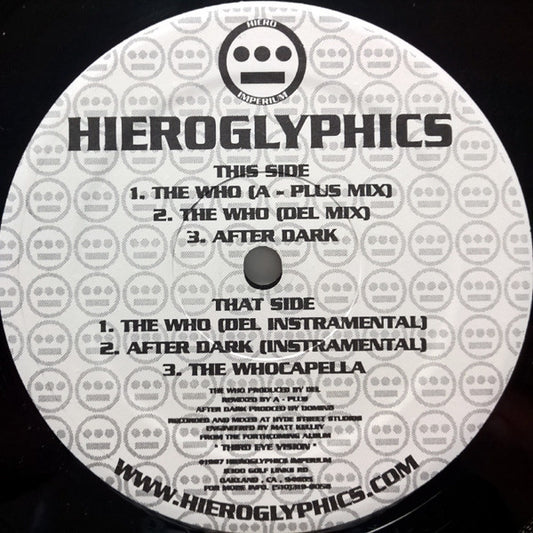 Hieroglyphics : The Who / After Dark (12")