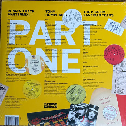 Tony Humphries : Running Back Mastermix: The Kiss FM Zanzibar Years (Part One) (3x12", Comp)