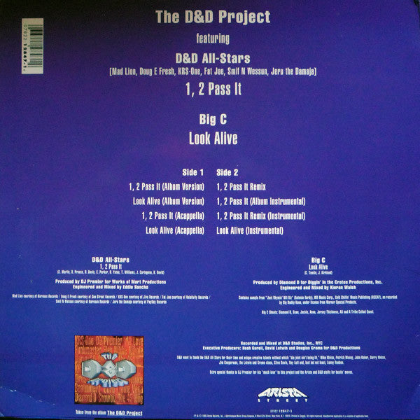 D&D All-Stars / Big C (3) : 1, 2 Pass It / Look Alive (12", Maxi)