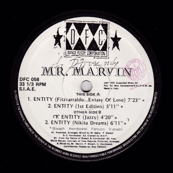 Mr. Marvin : Entity (12")