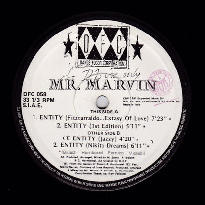 Mr. Marvin : Entity (12")