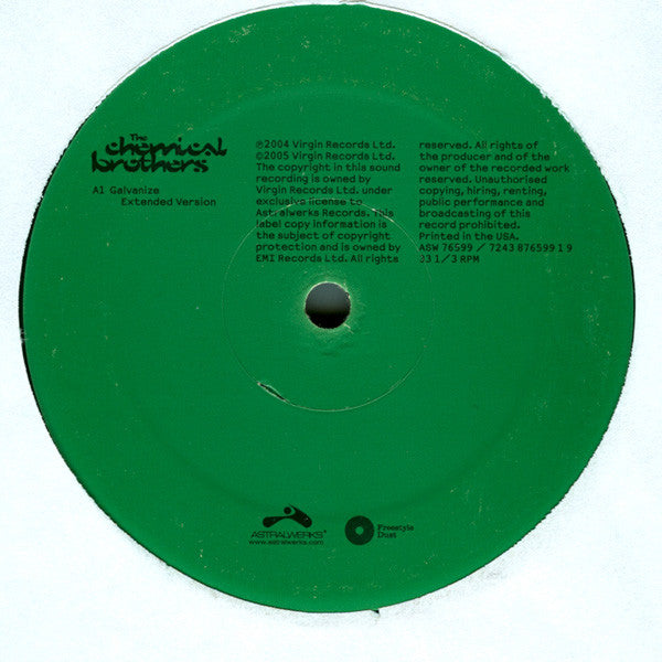 The Chemical Brothers : Galvanize (12")